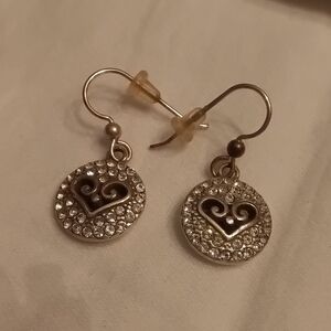 Brighton Reversible Heart Earrings Dual Sides Necklace Avail.